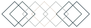 Decorative diamond divider
